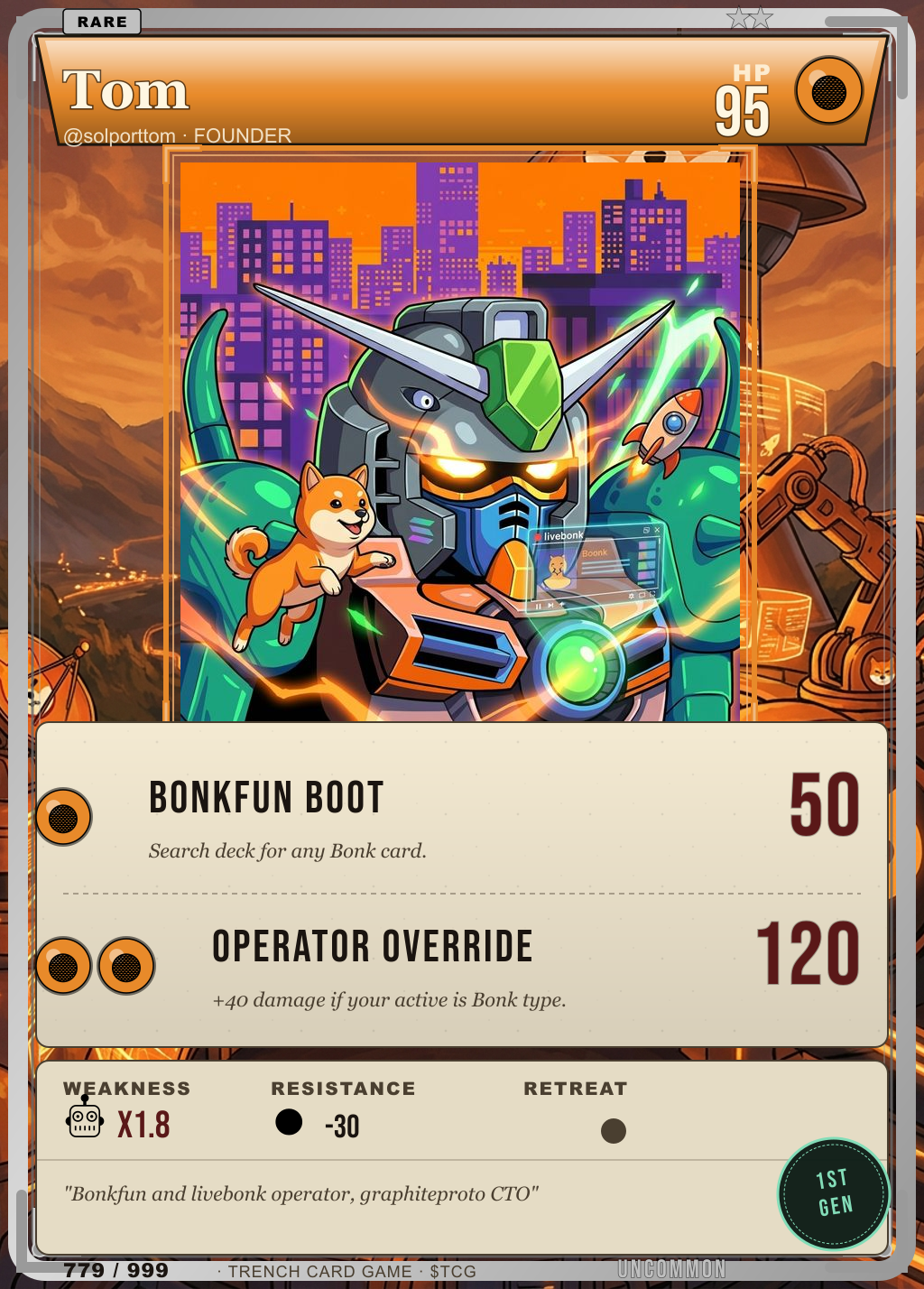Trench Card 779 · Tom