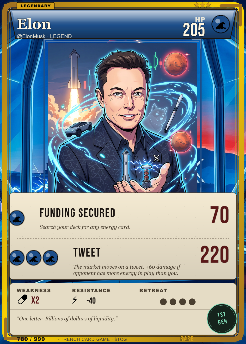 Trench Card 780 · Elon