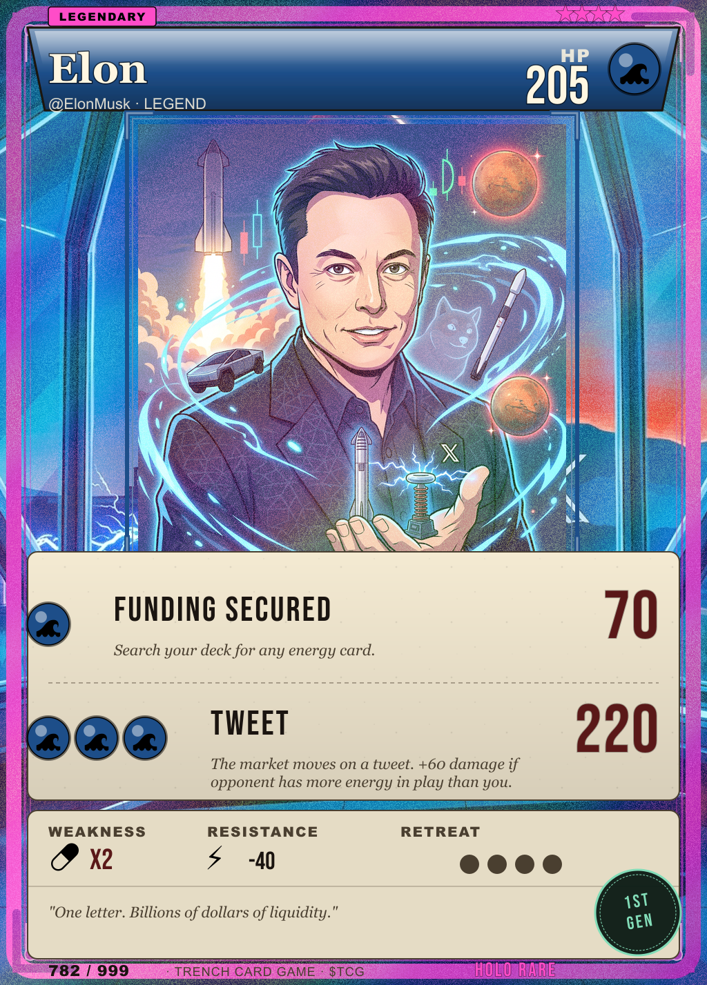 Trench Card 782 · Elon