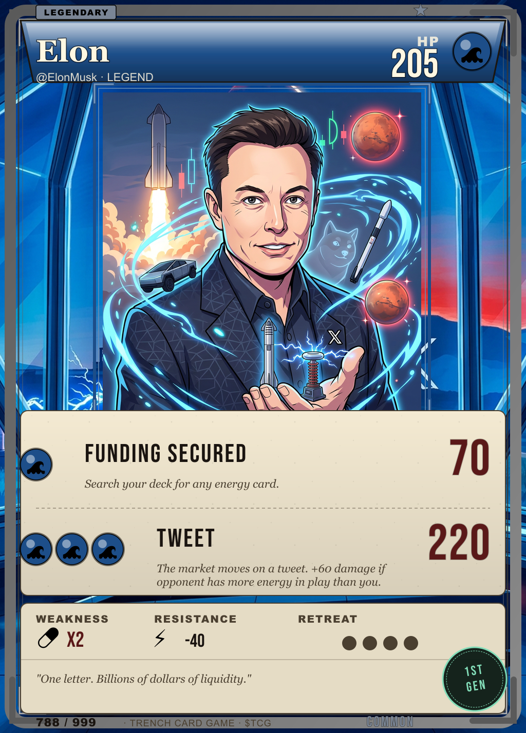 Trench Card 788 · Elon