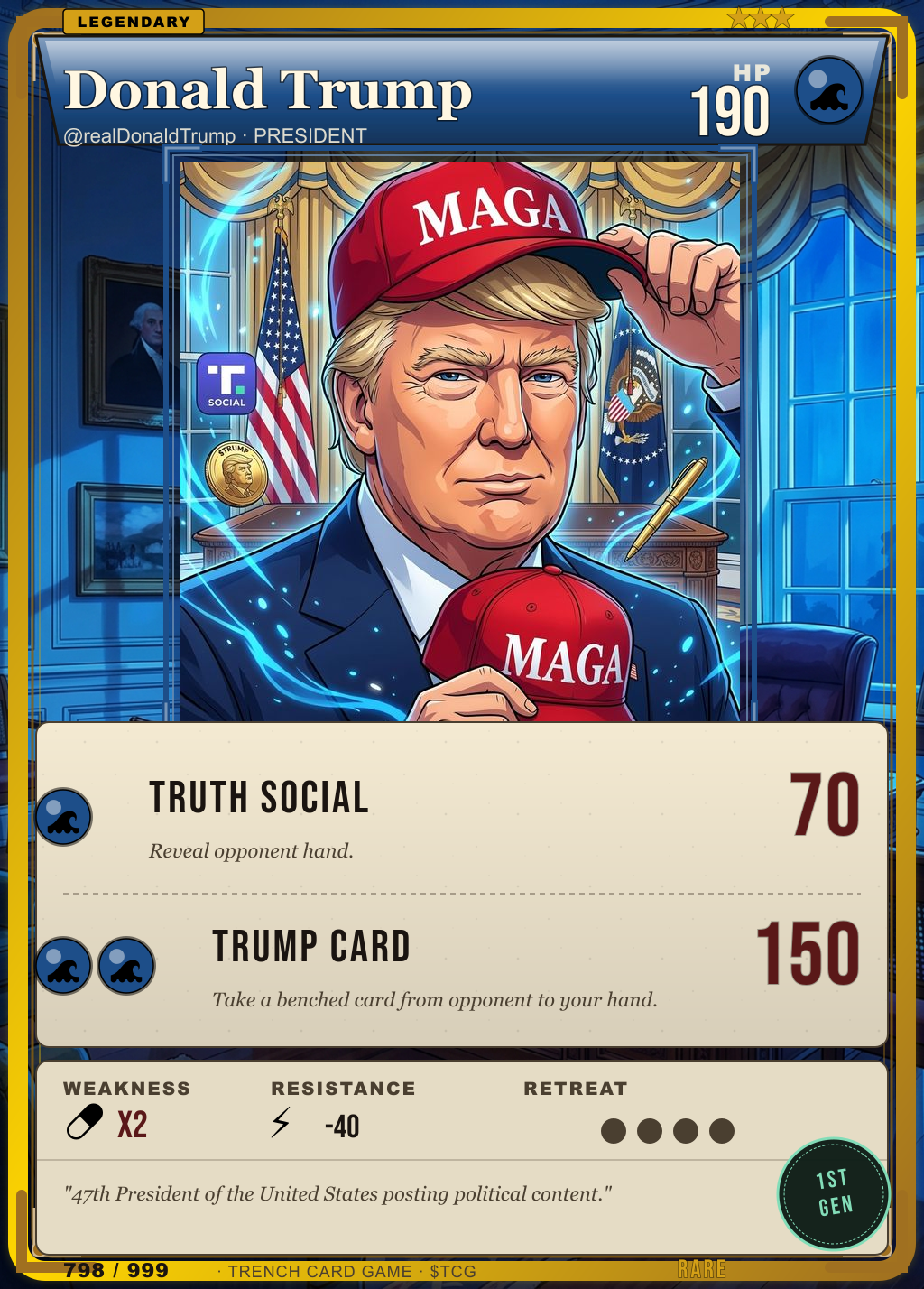 Trench Card 798 · Donald Trump