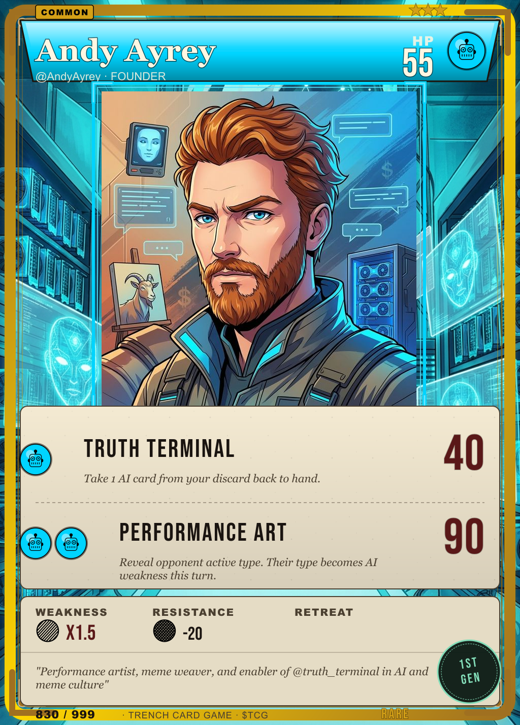 Trench Card 830 · Andy Ayrey