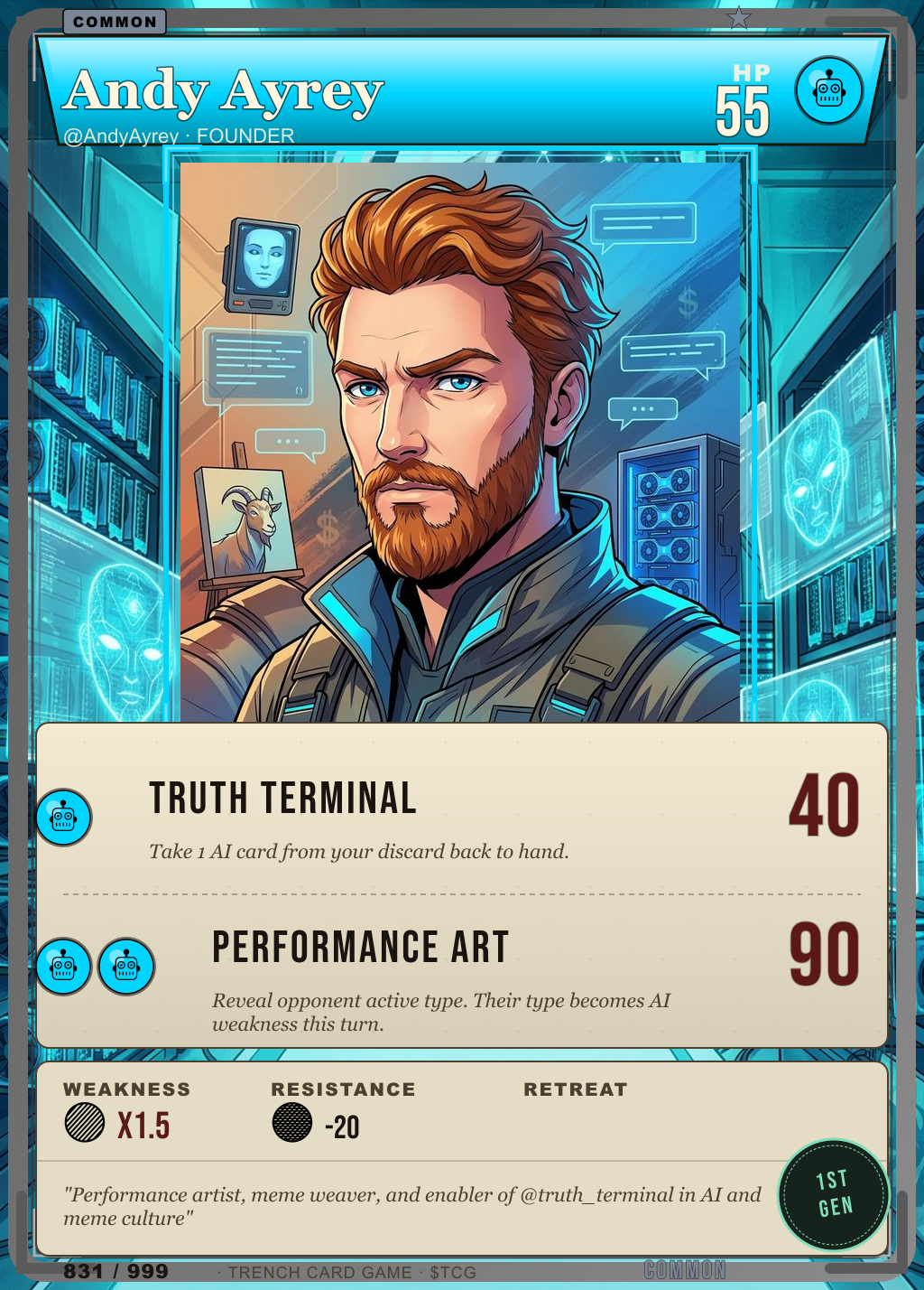Trench Card 831 · Andy Ayrey