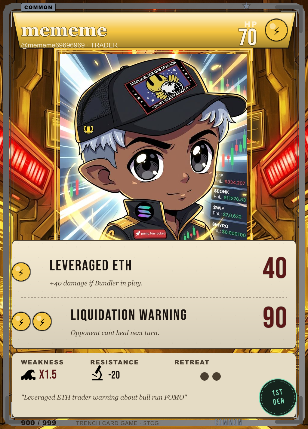 Trench Card 900 · mememe