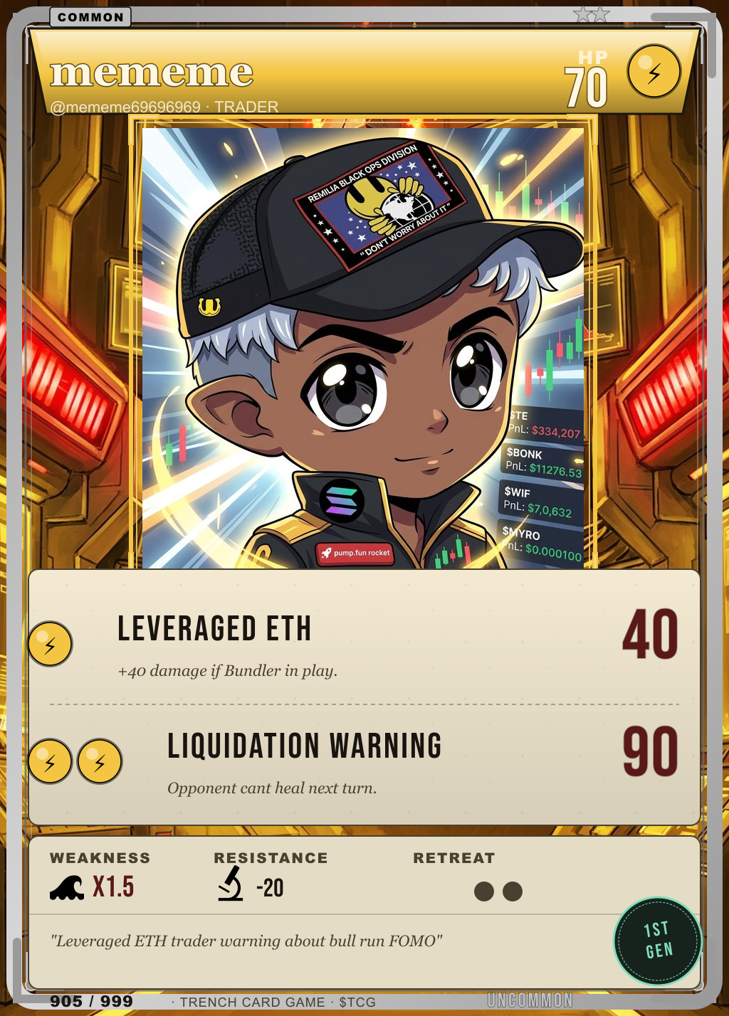 Trench Card 905 · mememe